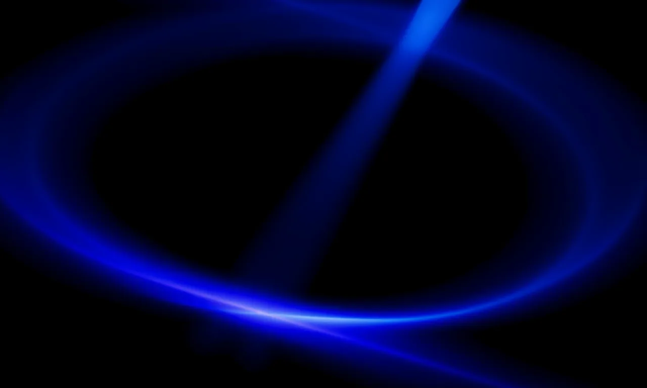 A dramatic beam of directional light sculpting an abstract glowing form